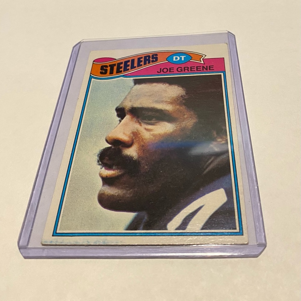 Joe Greene 1977 Topps Football Card #405 Vintage Collectible Pittsburgh Steelers